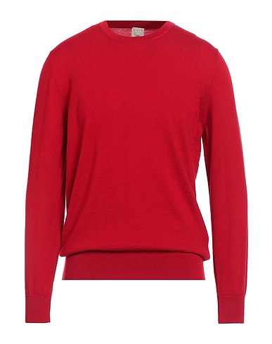 H953 Pullover Ziegelrot 100% Merinowolle
