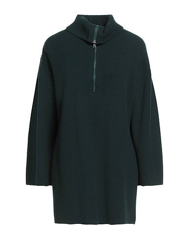 LAMBERTO LOSANI Rollkragenpullover Dunkelgrün 80% Schurwolle, 10% Kaschmir, 10% Seide
