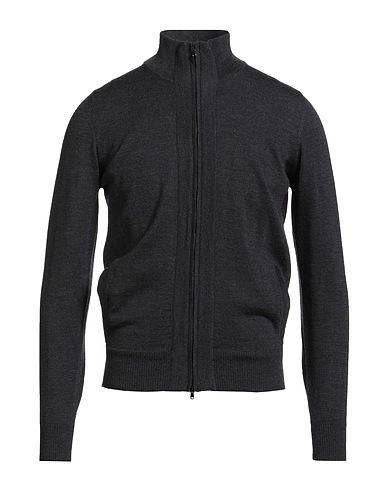 ALPHA STUDIO Cardigan Charcoal 100% Merino Wool