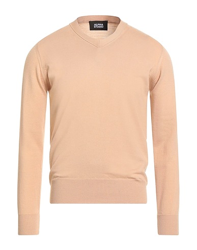 ALPHA STUDIO Sweater Beige 100% Merino Wool