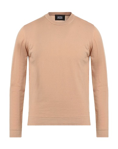ALPHA STUDIO Pullover Cammello 100% Lana Merino