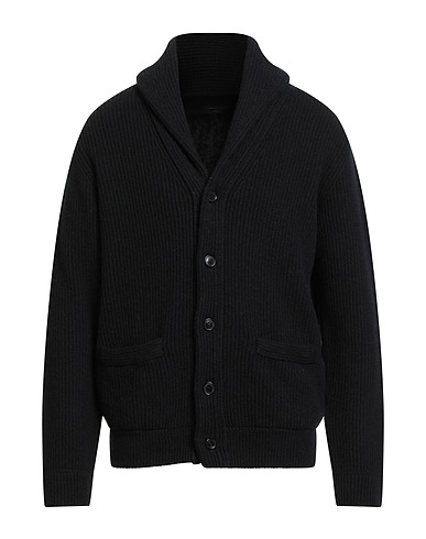 ROBERTO COLLINA Cardigan Black 90% Merino Wool, 10% Cashmere