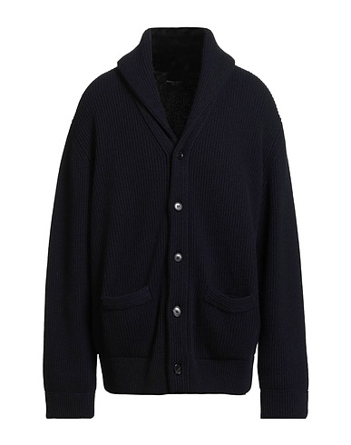 ROBERTO COLLINA Cardigan Midnight blue 90% Merino Wool, 10% Cashmere