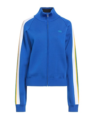 WALES BONNER Cardigan Bright blue 75% Viscose, 23% Polyester, 2% Nylon