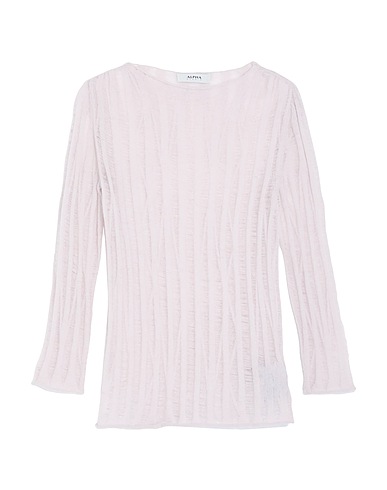 ALPHA STUDIO Pullover Rosa chiaro 50% Lana di alpaca, 26% Poliammide riciclato, 24% Poliammide