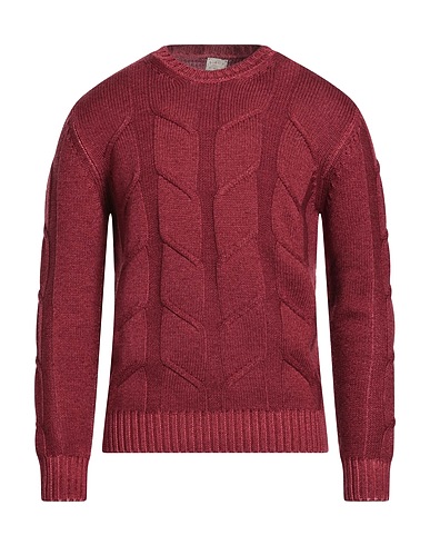 H953 Jumper Brick red 100% Merino Wool