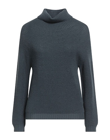 ALPHA STUDIO Rollkragenpullover Taubenblau 100% Merinowolle