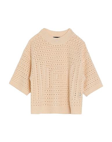ALPHA STUDIO Jumper Beige 40% Wool, 30% Viscose, 20% Polyamide, 10% Cashmere