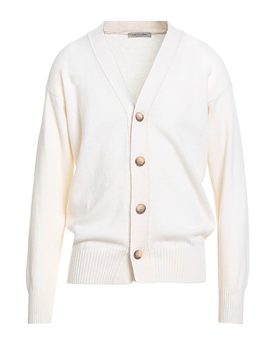 LA FILERIA Cardigan Ivory 100% Virgin Wool