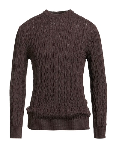 RAKKÌ WEAR Jumper Chocolate brown 100% Merino Wool