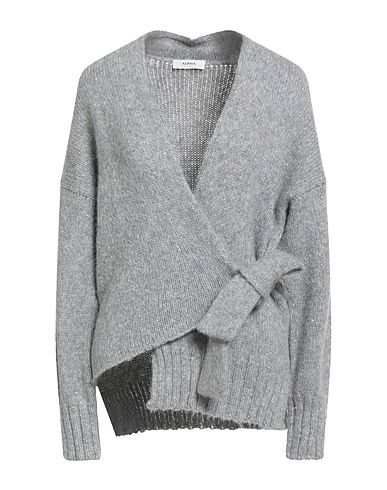 ALPHA STUDIO Cardigan Grey 37% Polyester, 28% Alpaca wool, 22% Nylon, 13% Wool