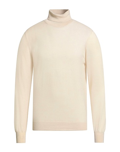 GRAN SASSO Polo neck Beige 100% Virgin Wool