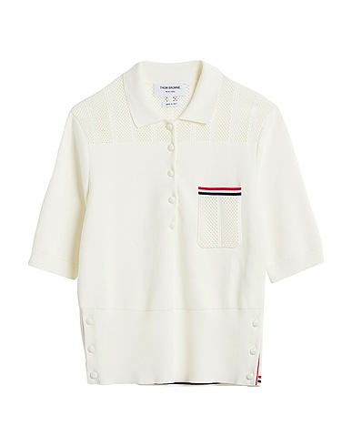 THOM BROWNE Pullover Avorio 100% Cotone