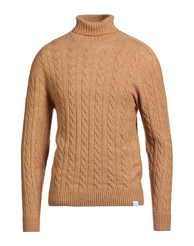 ALTATENSIONE Polo neck Camel 60% Acrylic, 14% Polyester, 10% Polyamide, 8% Wool, 8% Viscose