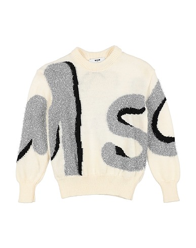 MSGM Jumper KIDS Cream 50% Wool, 50% Polyacrylic