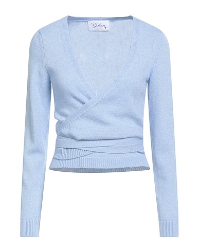 GLÖEN Cardigan Sky blue 35% Polyamide, 30% Wool, 30% Viscose, 5% Cashmere