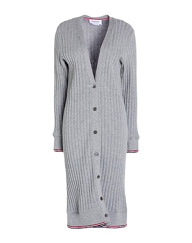 THOM BROWNE Cardigan Grey 100% Cashmere