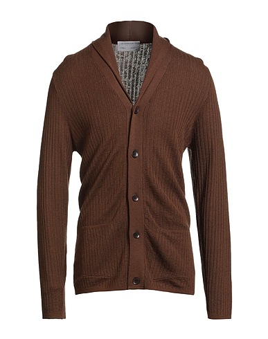 JEORDIE'S Cardigan Brown 50% Merino Wool, 50% Acrylic