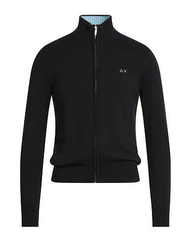 SUN 68 Cardigan Blu notte 50% Lana Merino, 35% Viscosa, 10% Poliammide, 5% Cachemire