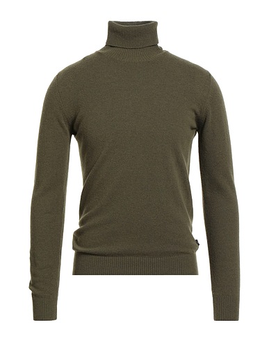 40WEFT Polo neck Khaki 80% Wool, 20% Nylon