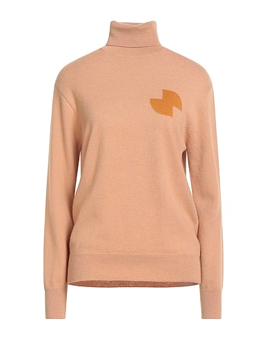 PATOU Turtleneck Camel 90% Merino Wool, 10% Cashmere