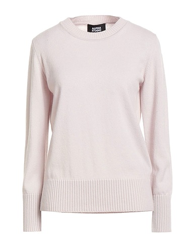 ALPHA STUDIO Cashmere blend Light grey 100% Cashmere