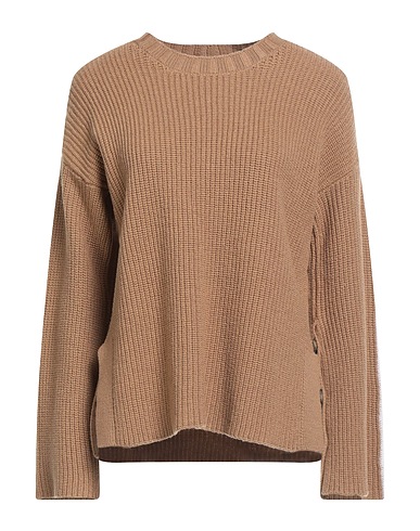 ALPHA STUDIO Sweater Camel 100% Merino Wool