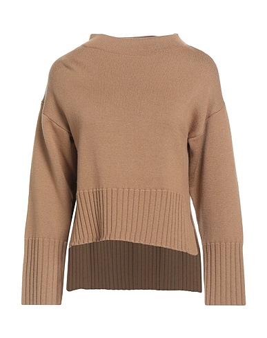 ALPHA STUDIO Jumper Camel 100% Merino Wool