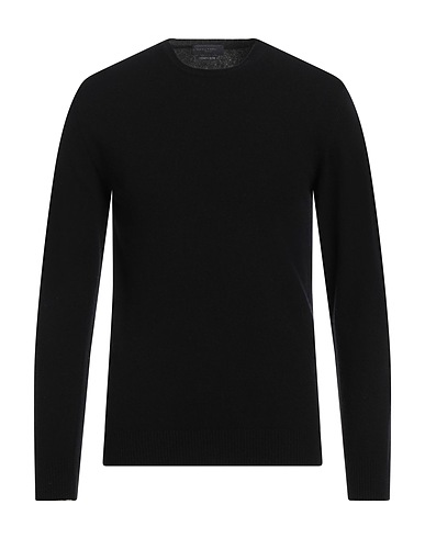 DANIELE FIESOLI Sweater Black 90% Merino Wool, 10% Cashmere
