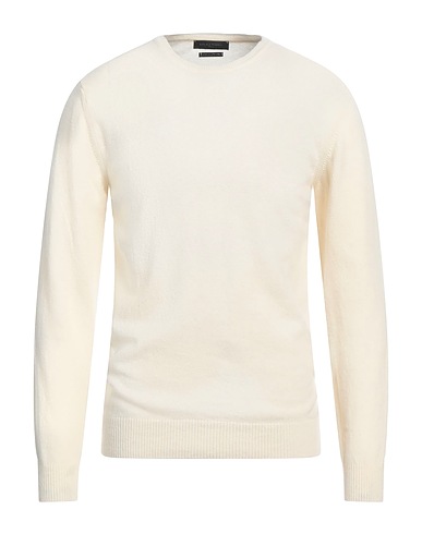 DANIELE FIESOLI Jumper Cream 90% Merino Wool, 10% Cashmere