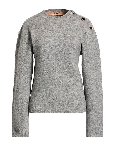 N°21 Pullover Grigio chiaro 56% Lana, 24% Poliammide, 20% Cotone