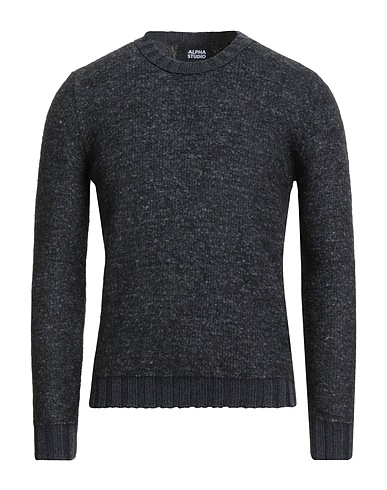 ALPHA STUDIO Jumper Charcoal 54% Alpaca wool, 31% Recycled polyamide, 14% Polyamide, 1% Wool
