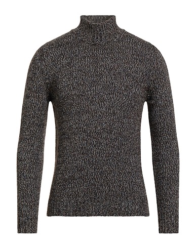 ALPHA STUDIO Polo neck Blue 56% Wool, 29% Recycled polyamide, 15% Alpaca wool