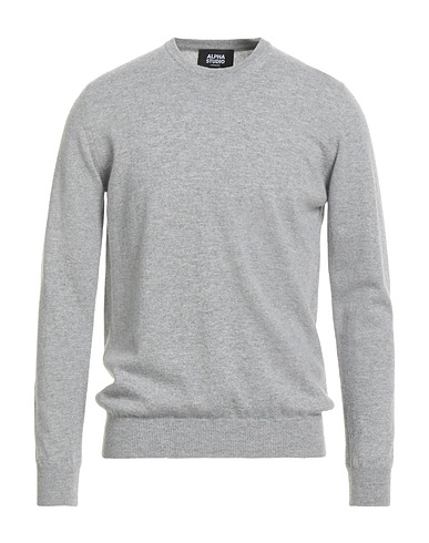 ALPHA STUDIO Cashmere jumper Light grey 100% Cashmere