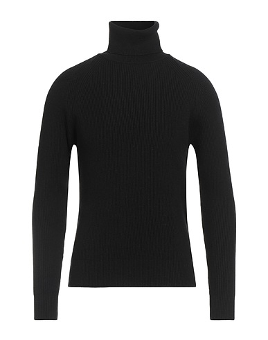 ALPHA STUDIO Turtleneck Black 100% Merino Wool