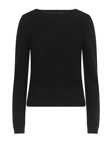 VANISÉ プルオーバー ブラック ウール 70% / カシミヤ 30%