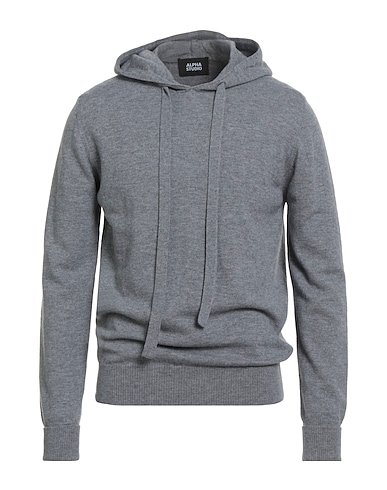 ALPHA STUDIO Jumper Grey 100% Geelong Wool