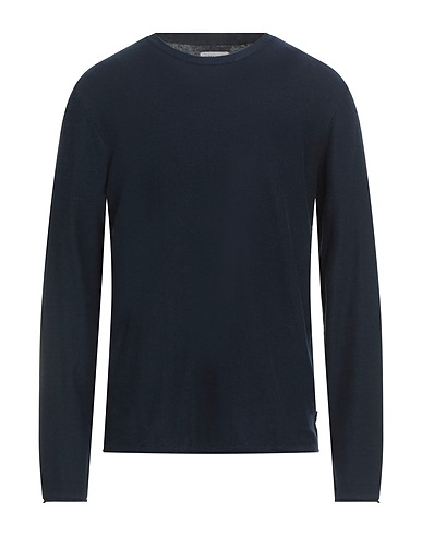 JACK & JONES Pullover Blu notte 90% Cotone, 10% Lino