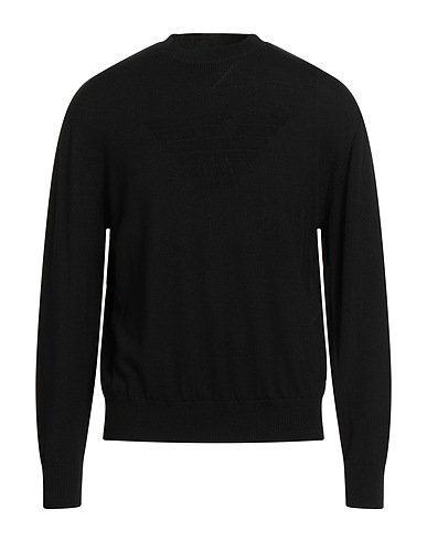 EMPORIO ARMANI Jumper Black 100% Virgin Wool