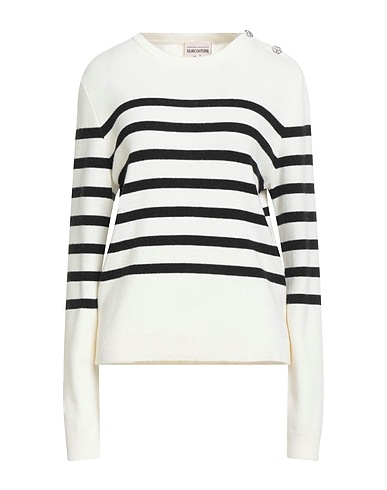 SEMICOUTURE Jumper Ivory 35% Polyamide, 30% Wool, 30% Viscose, 5% Cashmere, Virgin Wool