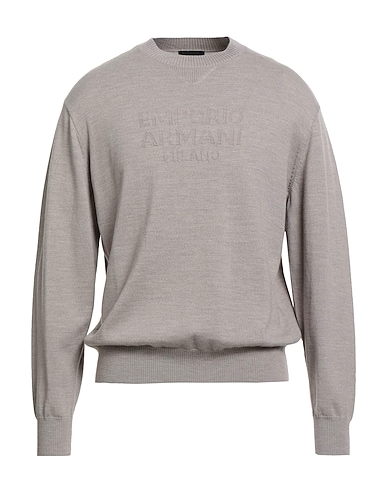 EMPORIO ARMANI Sweater Light brown 100% Virgin Wool
