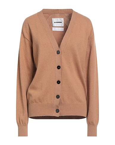 JIL SANDER Cardigan Brown 50% Cotton, 50% Cashmere