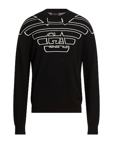EMPORIO ARMANI Sweater NERO 90% Virgin Wool, 10% Cashmere, Polyamide, Elastane