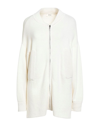 VICOLO Cardigan White 50% Wool, 50% Acrylic