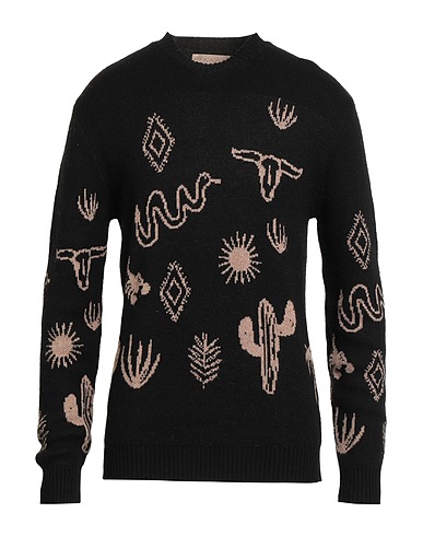 TOOCO STRICKWAREN Schwarz 40% Polyamid, 40% Viskose, 10% Wolle, 10% Kaschmir