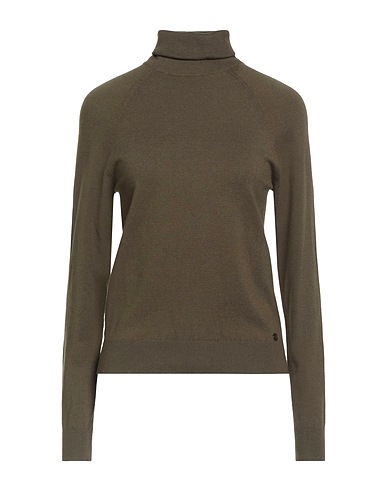 OTTOD'AME Cuello alto Verde militar 50% Viscosa, 28% Poliéster, 22% Nailon