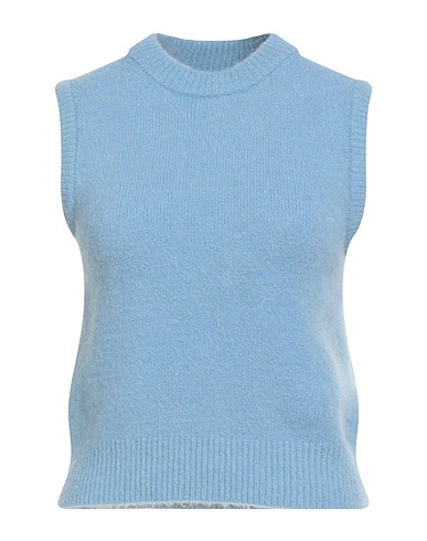 OTTOD'AME Sleeveless sweater Light blue 42% Polyamide, 26% Acrylic, 14% Wool, 14% Alpaca wool, 4% Elastane