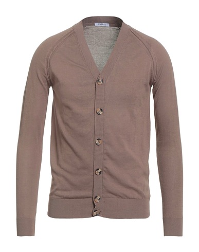 OVER/D Cardigan Tortora 100% Cotone