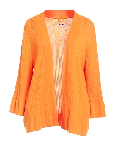 MAX & MOI Cardigan Orange 70% Merino Wool, 20% Silk, 10% Cashmere