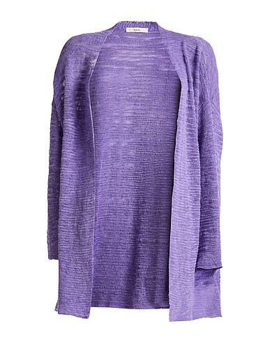 SUOLI Cardigan Purple 55% Linen, 45% Polyester